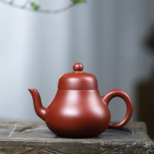 Yixing Zisha Teapot [Si Ting] (Dahongpao -170ml) - YIQIN TEA HOUSE | yiqinteahouse.com | <200ml, new arrival, teapot, teaware, zisha teapot