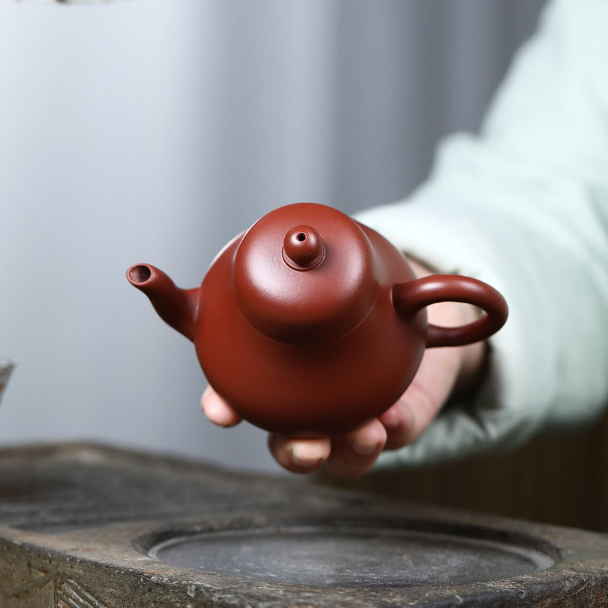 Yixing Zisha Teapot [Si Ting] (Dahongpao -170ml) - YIQIN TEA HOUSE | yiqinteahouse.com | <200ml, new arrival, teapot, teaware, zisha teapot