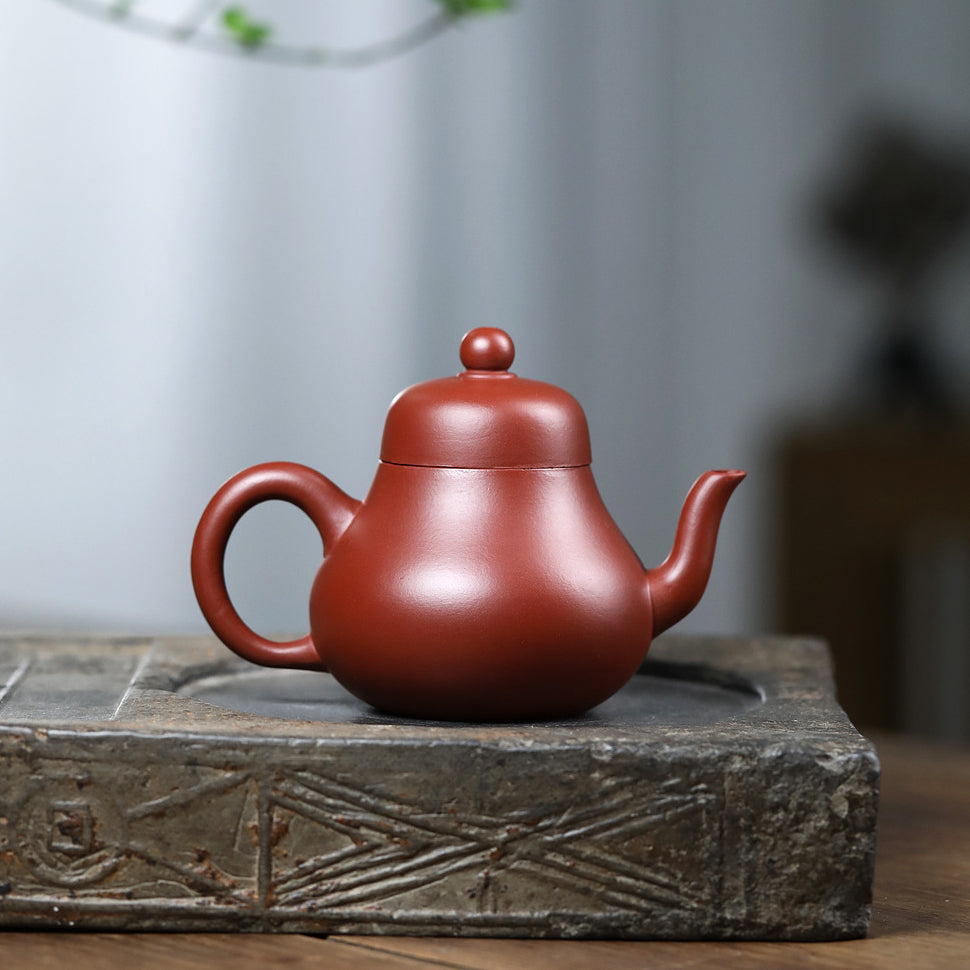 Yixing Zisha Teapot [Si Ting] (Dahongpao -170ml) - YIQIN TEA HOUSE | yiqinteahouse.com | <200ml, new arrival, teapot, teaware, zisha teapot