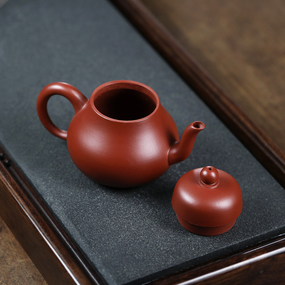 Yixing Zisha Teapot [Si Ting] (Dahongpao -170ml) - YIQIN TEA HOUSE | yiqinteahouse.com | <200ml, new arrival, teapot, teaware, zisha teapot