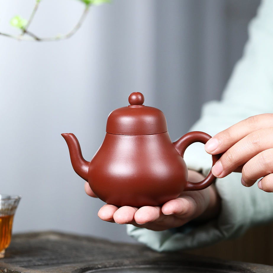 Yixing Zisha Teapot [Si Ting] (Dahongpao -170ml) - YIQIN TEA HOUSE | yiqinteahouse.com | <200ml, new arrival, teapot, teaware, zisha teapot