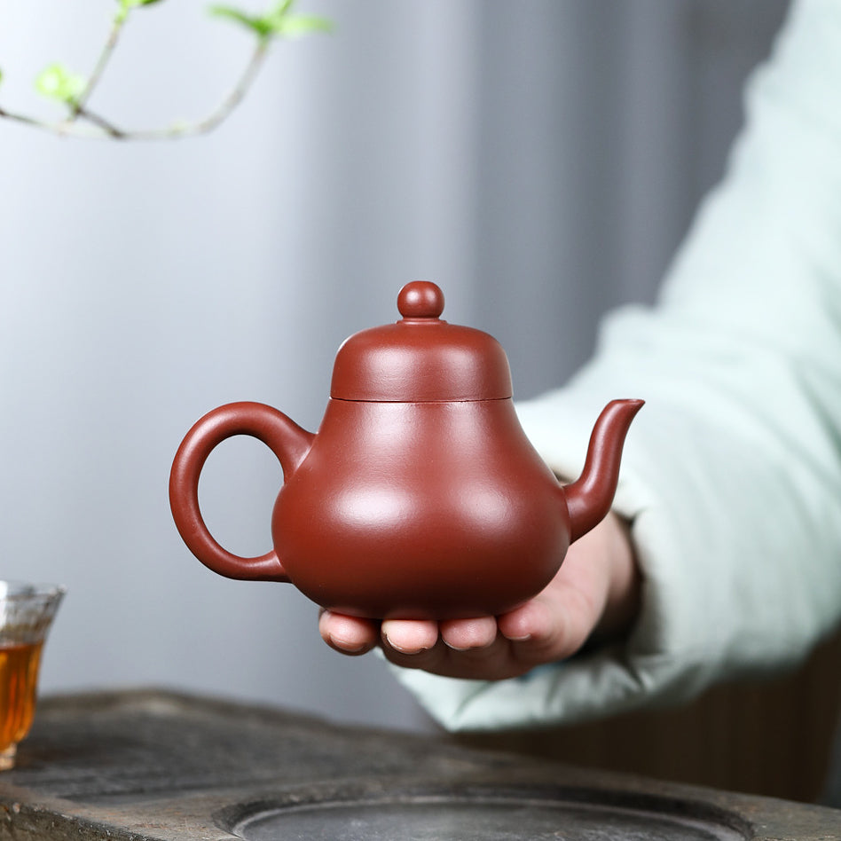 Yixing Zisha Teapot [Si Ting] (Dahongpao -170ml) - YIQIN TEA HOUSE | yiqinteahouse.com | <200ml, new arrival, teapot, teaware, zisha teapot