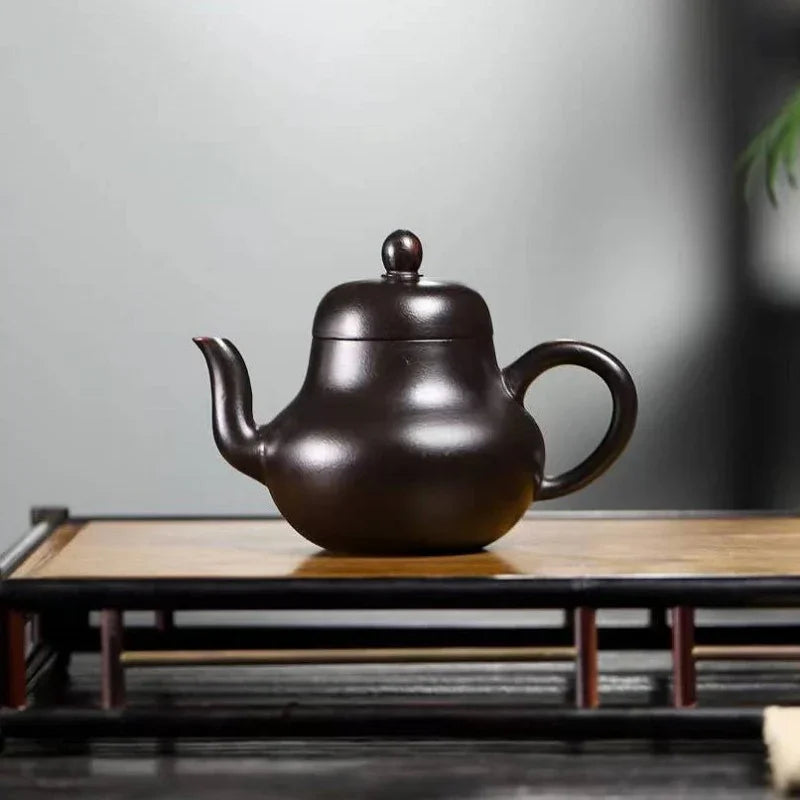Teko Yixing Zisha [Si Ting] (Dahongpao Hitam Abu - 170ml)