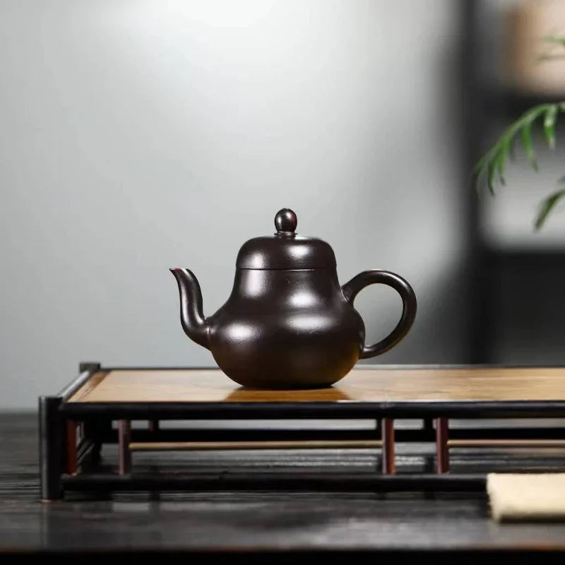 Teko Yixing Zisha [Si Ting] (Dahongpao Hitam Abu - 170ml)