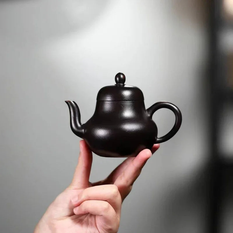 Teko Yixing Zisha [Si Ting] (Dahongpao Hitam Abu - 170ml)