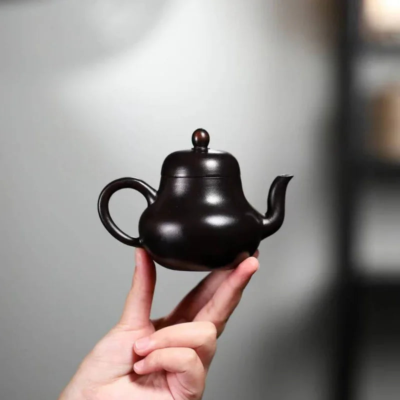 Teko Yixing Zisha [Si Ting] (Dahongpao Hitam Abu - 170ml)