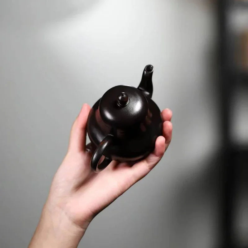 Teko Yixing Zisha [Si Ting] (Dahongpao Hitam Abu - 170ml)