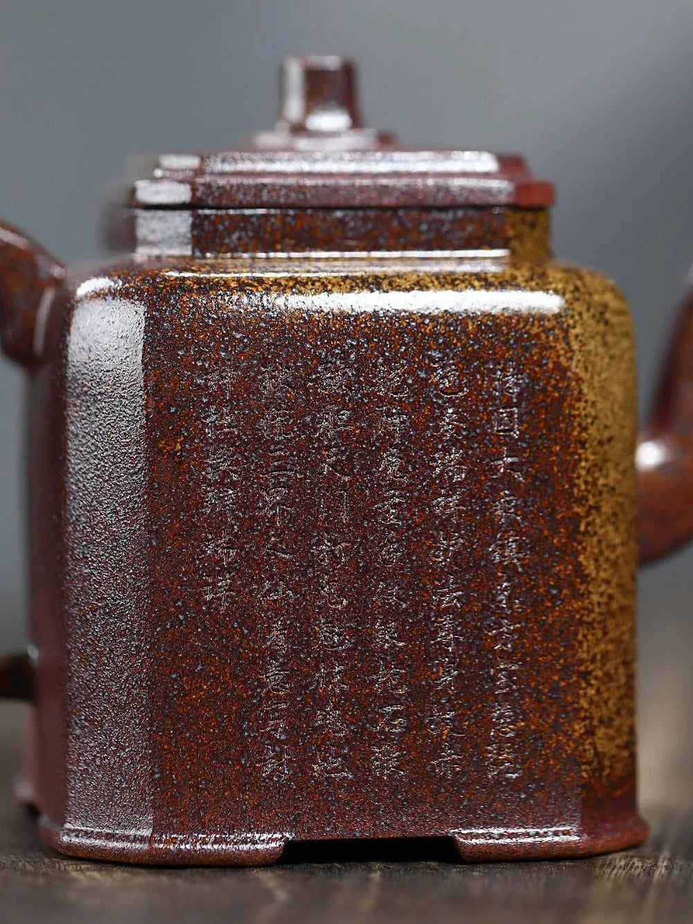 Yixing Zisha Teapot [Sifang Ji Yu] (High Temperature Duan Ni Fired - 340ml) - YIQIN TEA HOUSE | yiqinteahouse.com | >300ml, new arrival, teapot, teaware, zisha teapot