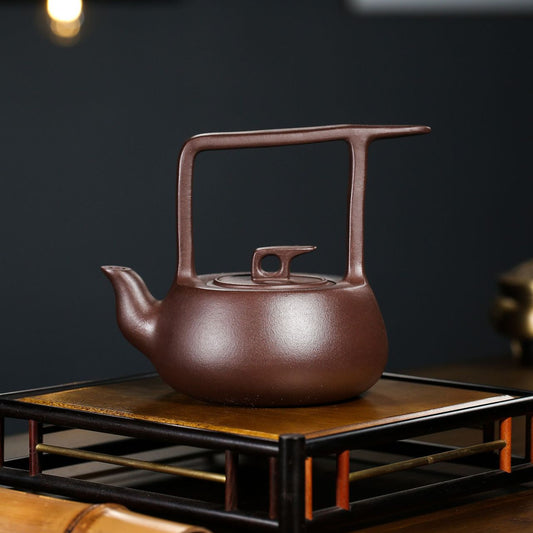 Yixing Zisha Teapot [Smooth & Fine Tiliang] (Zi Ni - 380ml) - YIQIN TEA HOUSE | yiqinteahouse.com | >300ml, new arrival, teapot, teaware, zisha teapot