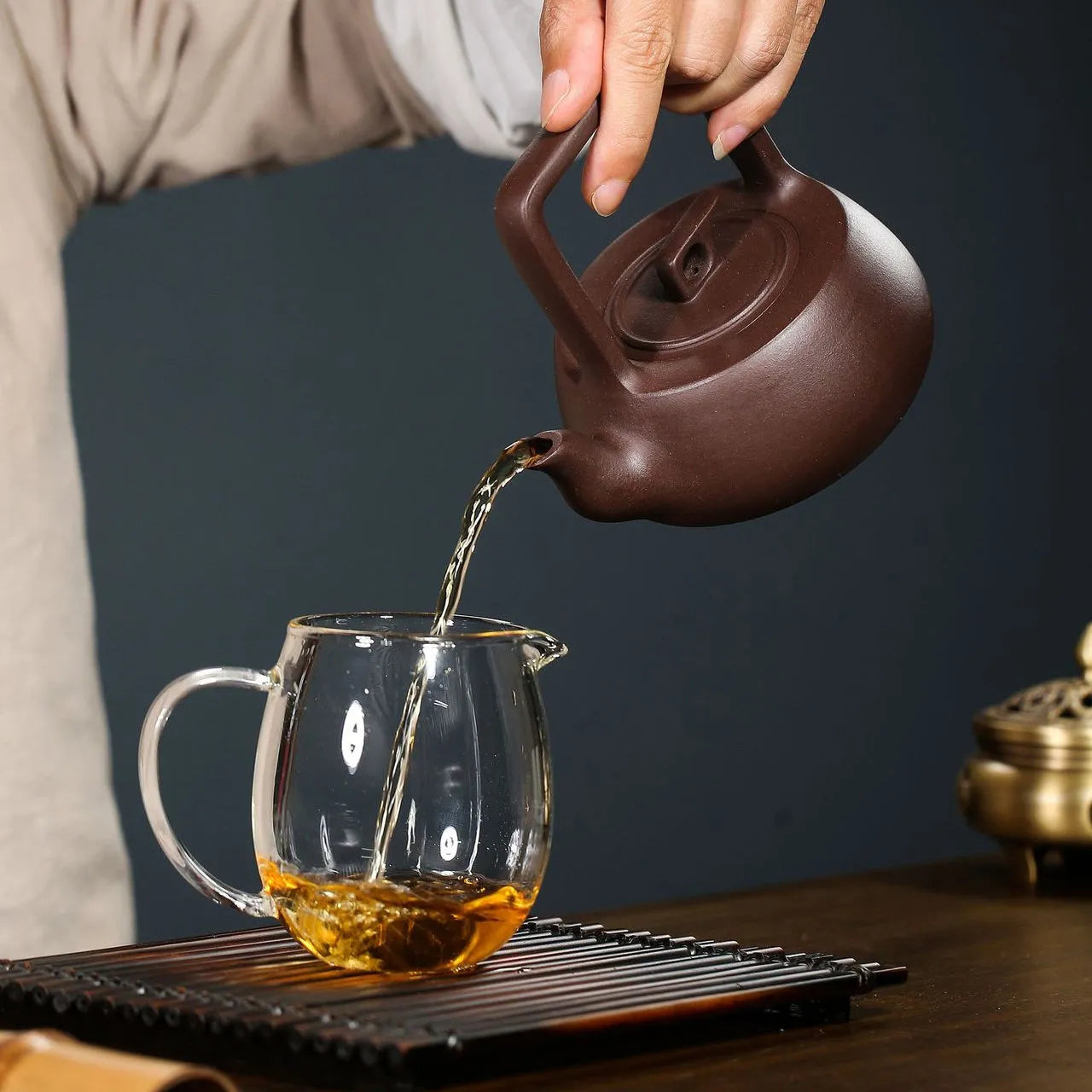 Yixing Zisha Teapot [Smooth & Fine Tiliang] (Zi Ni - 380ml) - YIQIN TEA HOUSE | yiqinteahouse.com | >300ml, new arrival, teapot, teaware, zisha teapot