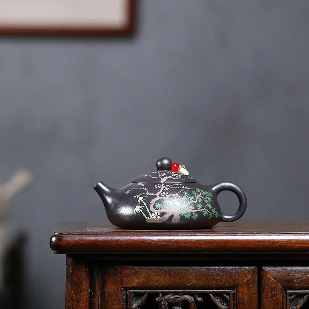 Teko Yixing Zisha [Song Feng Shui Yue] (Hei Jinsha - 230ml)