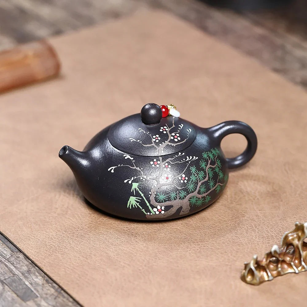 Teko Yixing Zisha [Song Feng Shui Yue] (Hei Jinsha - 230ml)