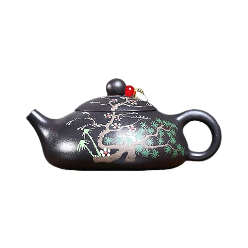 Teko Yixing Zisha [Song Feng Shui Yue] (Hei Jinsha - 230ml)