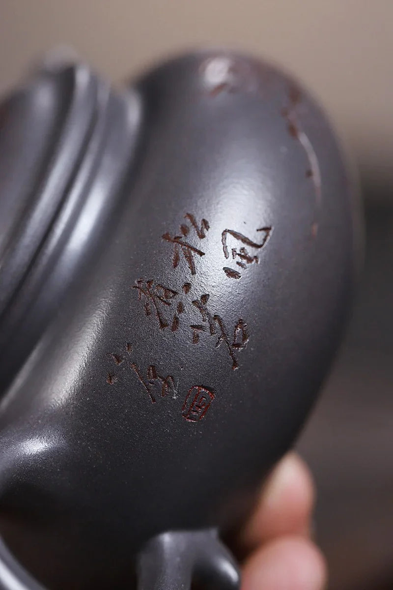 Yixing Zisha Teapot [Songzhi Fanggu] (Ting Qing Ni - 250ml) - YIQIN TEA HOUSE | yiqinteahouse.com | 200-300ml, teapot, teaware, zisha teapot