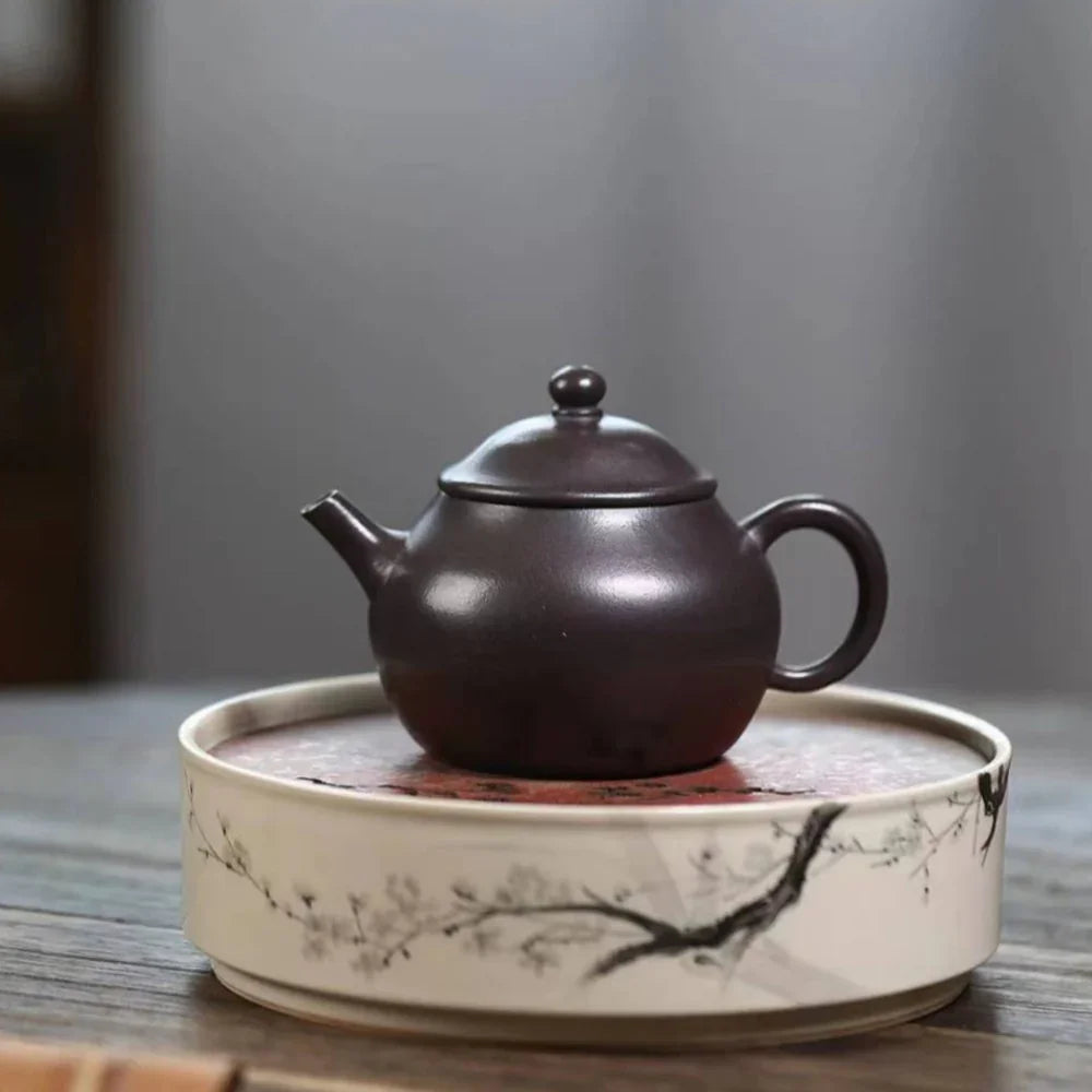 Teko Yixing Zisha [Straw Hat Pot] (Tian Qing Ni - 150ml)