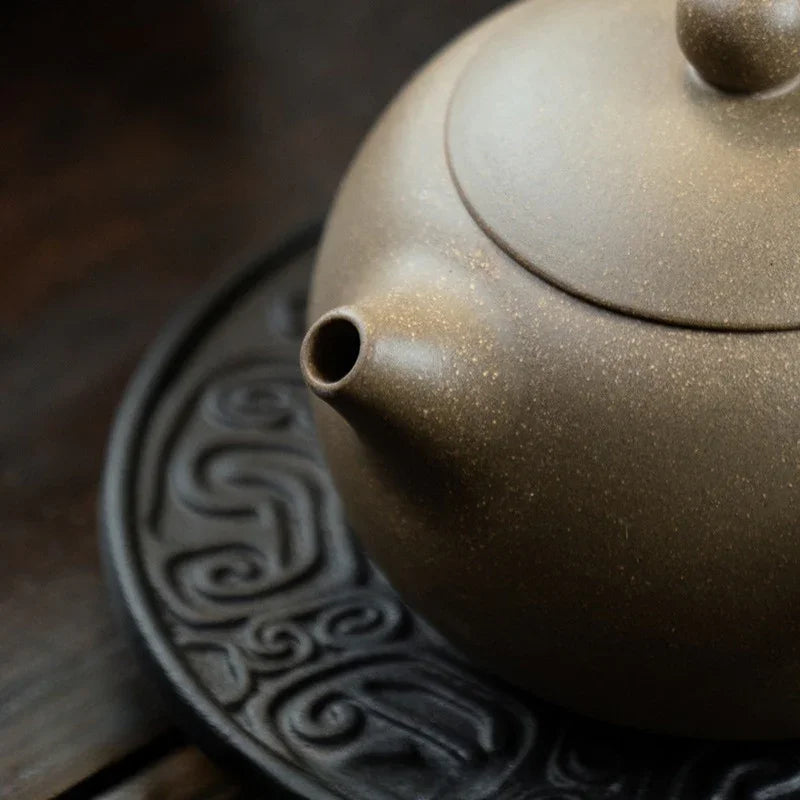 Teko Zisha Yixing [Tang Yu Xishi Side Handle Pot] (Qing Duan Ni - 200ml)