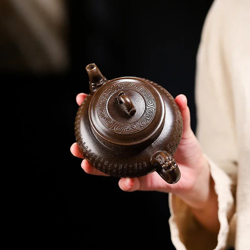 Yixing Zisha Teapot [Tanzi Pot] (Gu Tong Ni - 290ml) - YIQIN TEA HOUSE | yiqinteahouse.com | 200-300ml, teapot, teaware, zisha teapot
