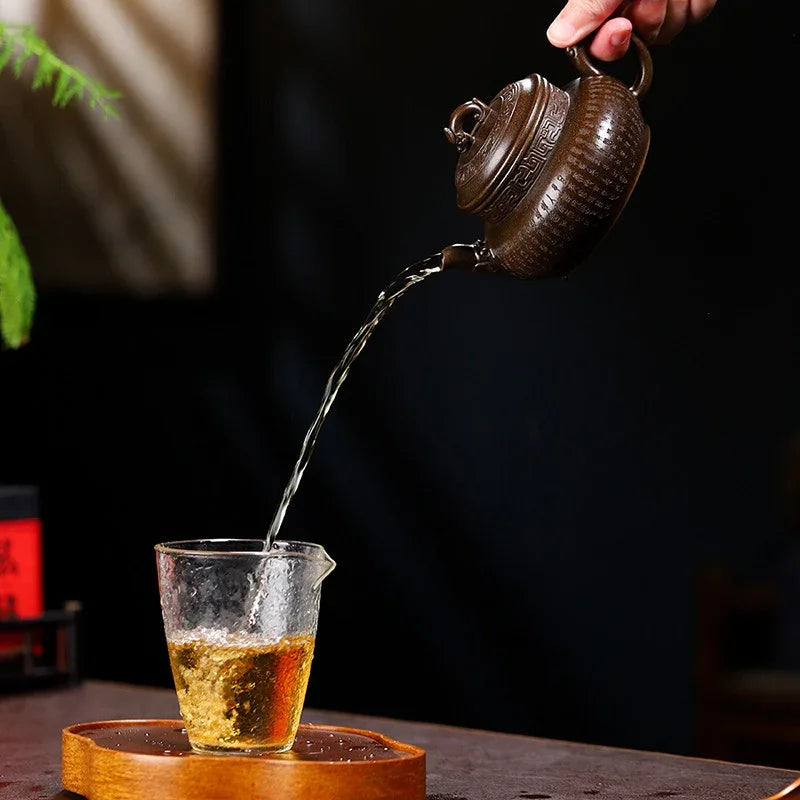 Yixing Zisha Teapot [Tanzi Pot] (Gu Tong Ni - 290ml) - YIQIN TEA HOUSE | yiqinteahouse.com | 200-300ml, teapot, teaware, zisha teapot