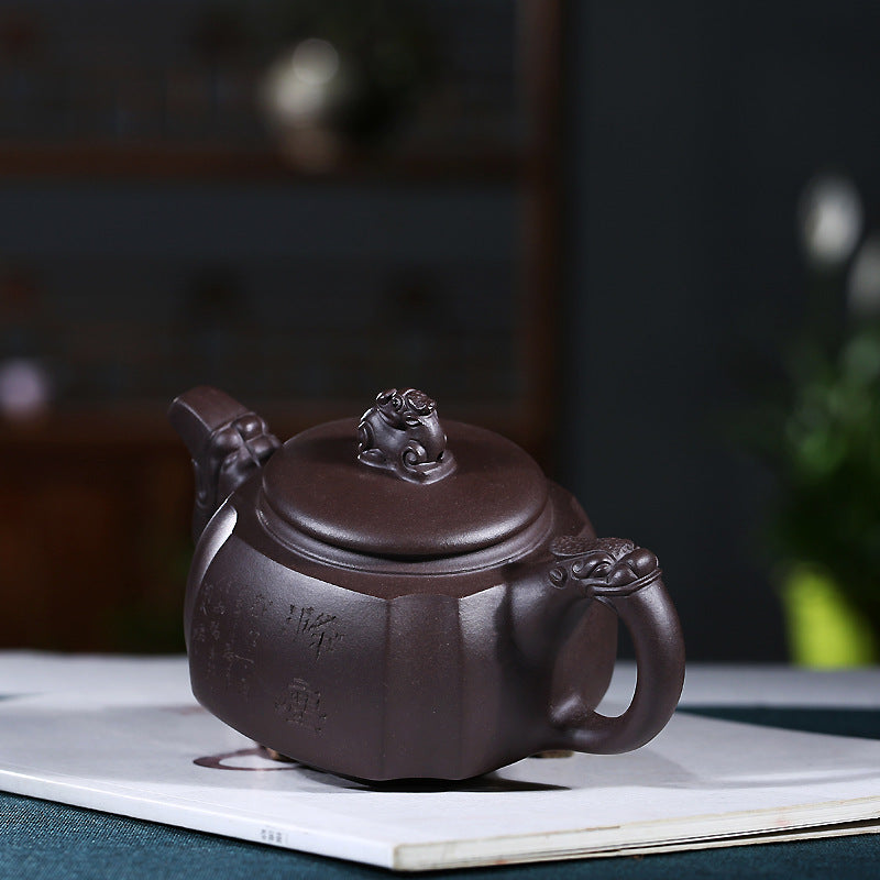 Yixing Zisha Teapot [The Dragon] (Lao Zi Ni - 330ml) - YIQIN TEA HOUSE | yiqinteahouse.com | >300ml, new arrival, teapot, teaware, zisha teapot