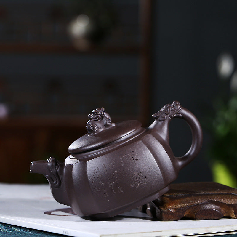 Yixing Zisha Teapot [The Dragon] (Lao Zi Ni - 330ml) - YIQIN TEA HOUSE | yiqinteahouse.com | >300ml, new arrival, teapot, teaware, zisha teapot