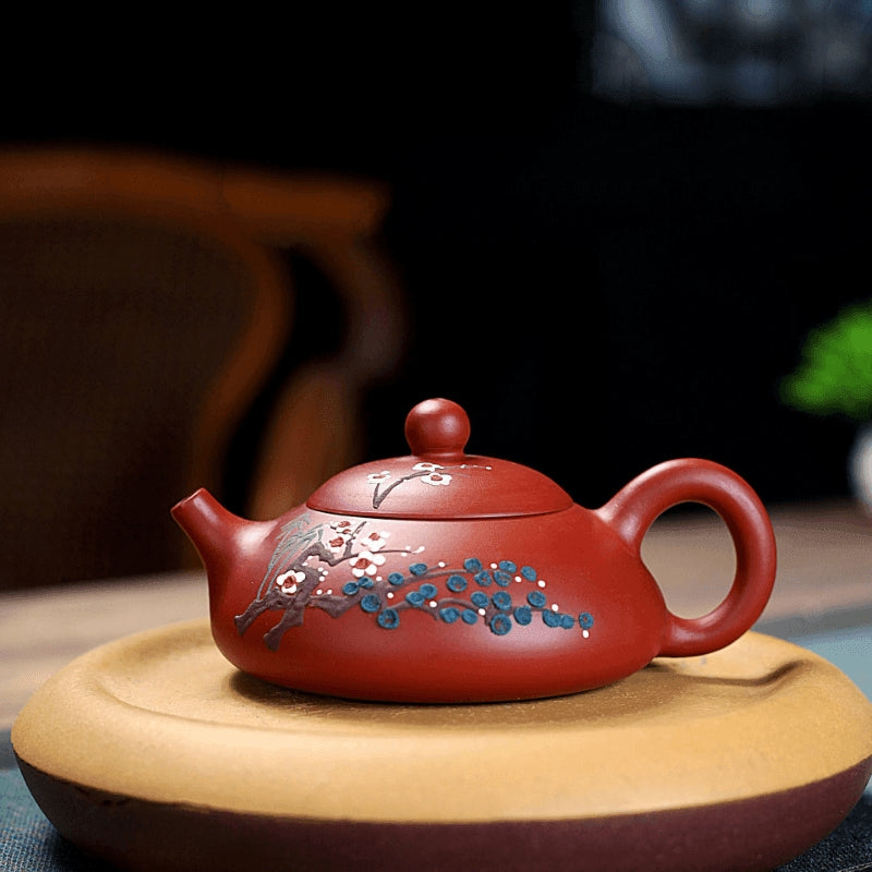 Yixing Zisha Teapot [Three Friends of Winter] (Dahongpao - 170ml) - YIQIN TEA HOUSE | yiqinteahouse.com | <200ml, teapot, teaware, zisha teapot