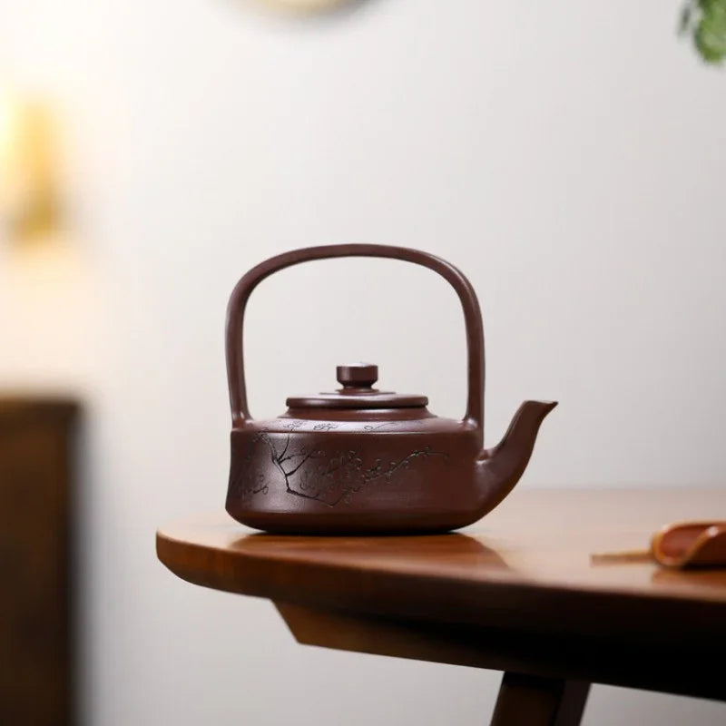 Yixing Zisha Teapot [Tibi Tiliang] (Zi Ni - 370ml) - YIQIN TEA HOUSE | yiqinteahouse.com | >300ml, teapot, teaware, zisha teapot