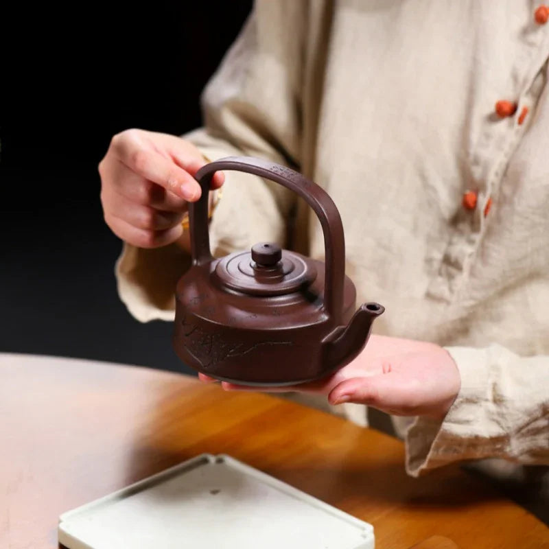 Yixing Zisha Teapot [Tibi Tiliang] (Zi Ni - 370ml) - YIQIN TEA HOUSE | yiqinteahouse.com | >300ml, teapot, teaware, zisha teapot