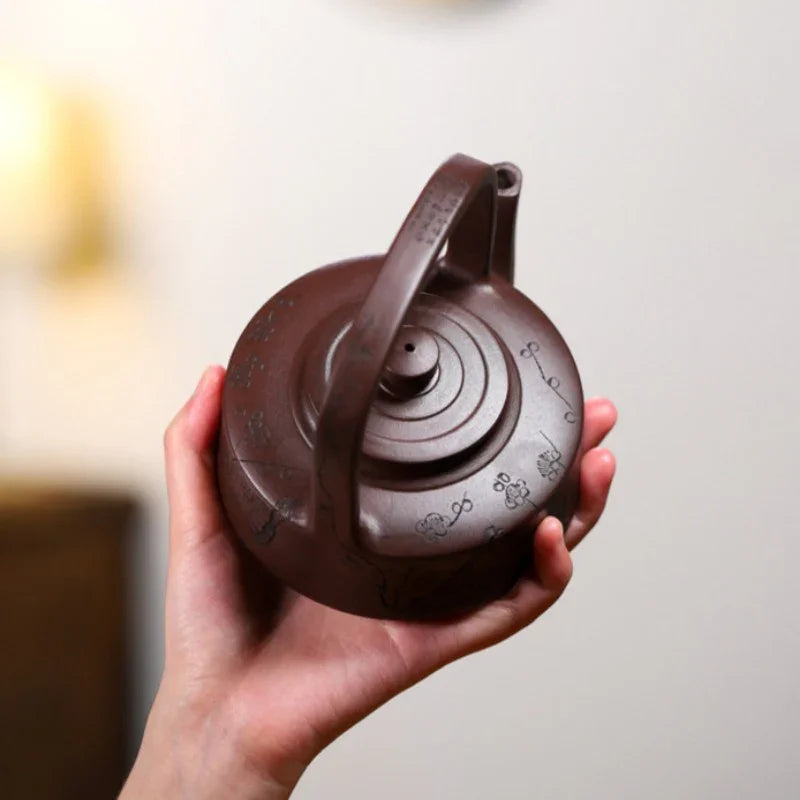 Yixing Zisha Teapot [Tibi Tiliang] (Zi Ni - 370ml) - YIQIN TEA HOUSE | yiqinteahouse.com | >300ml, teapot, teaware, zisha teapot
