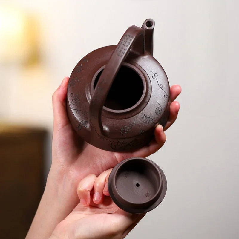 Yixing Zisha Teapot [Tibi Tiliang] (Zi Ni - 370ml) - YIQIN TEA HOUSE | yiqinteahouse.com | >300ml, teapot, teaware, zisha teapot
