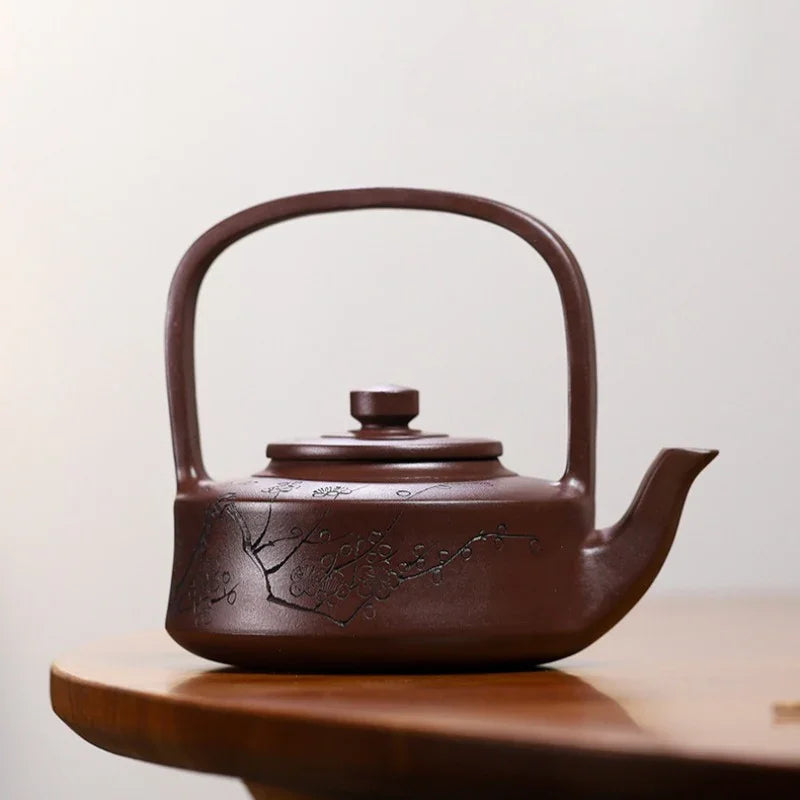 Yixing Zisha Teapot [Tibi Tiliang] (Zi Ni - 370ml) - YIQIN TEA HOUSE | yiqinteahouse.com | >300ml, teapot, teaware, zisha teapot