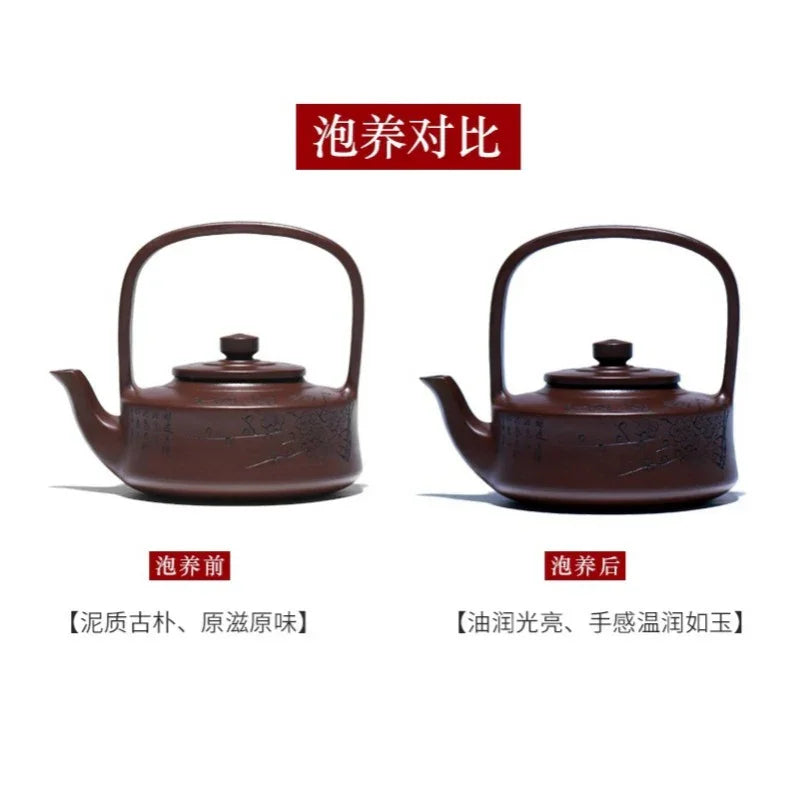 Yixing Zisha Teapot [Tibi Tiliang] (Zi Ni - 370ml) - YIQIN TEA HOUSE | yiqinteahouse.com | >300ml, teapot, teaware, zisha teapot