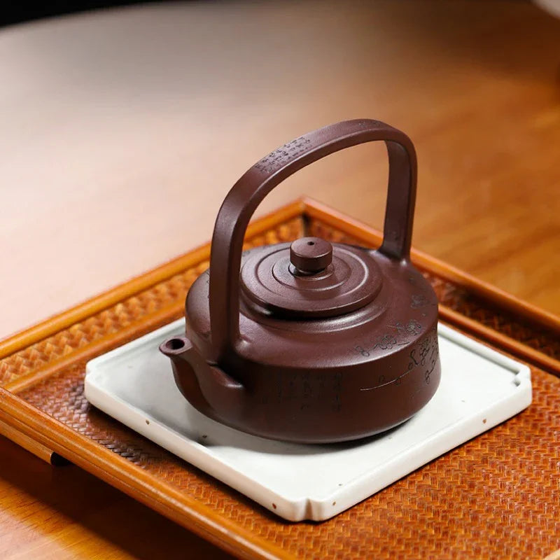 Yixing Zisha Teapot [Tibi Tiliang] (Zi Ni - 370ml) - YIQIN TEA HOUSE | yiqinteahouse.com | >300ml, teapot, teaware, zisha teapot
