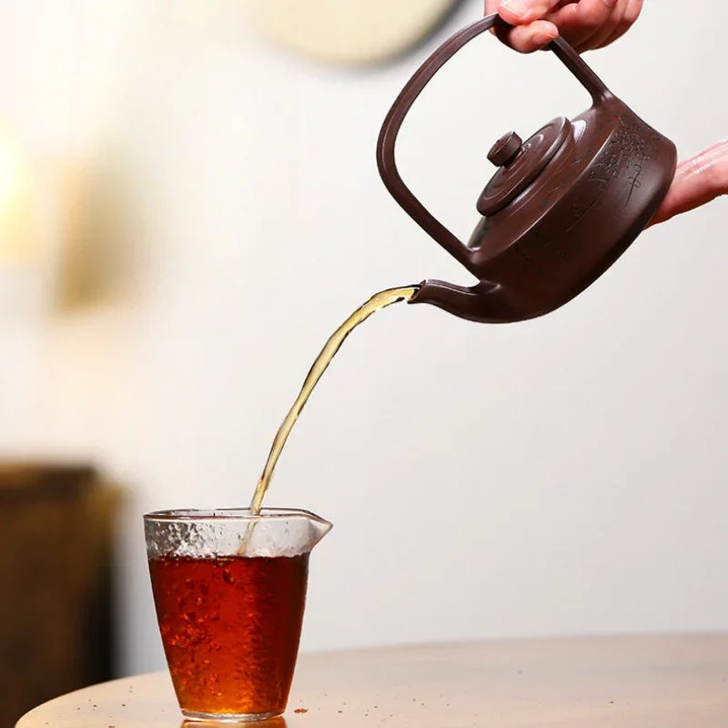 Yixing Zisha Teapot [Tibi Tiliang] (Zi Ni - 370ml) - YIQIN TEA HOUSE | yiqinteahouse.com | >300ml, teapot, teaware, zisha teapot