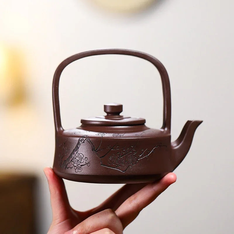 Yixing Zisha Teapot [Tibi Tiliang] (Zi Ni - 370ml) - YIQIN TEA HOUSE | yiqinteahouse.com | >300ml, teapot, teaware, zisha teapot