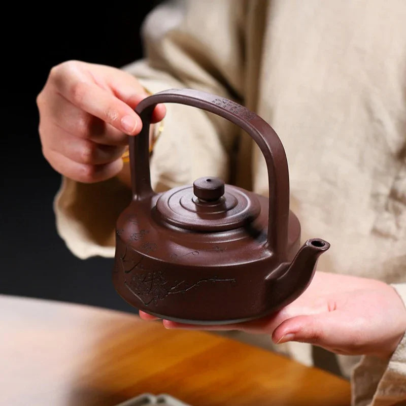 Yixing Zisha Teapot [Tibi Tiliang] (Zi Ni - 370ml) - YIQIN TEA HOUSE | yiqinteahouse.com | >300ml, teapot, teaware, zisha teapot