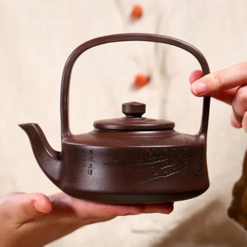 Yixing Zisha Teapot [Tibi Tiliang] (Zi Ni - 370ml) - YIQIN TEA HOUSE | yiqinteahouse.com | >300ml, teapot, teaware, zisha teapot