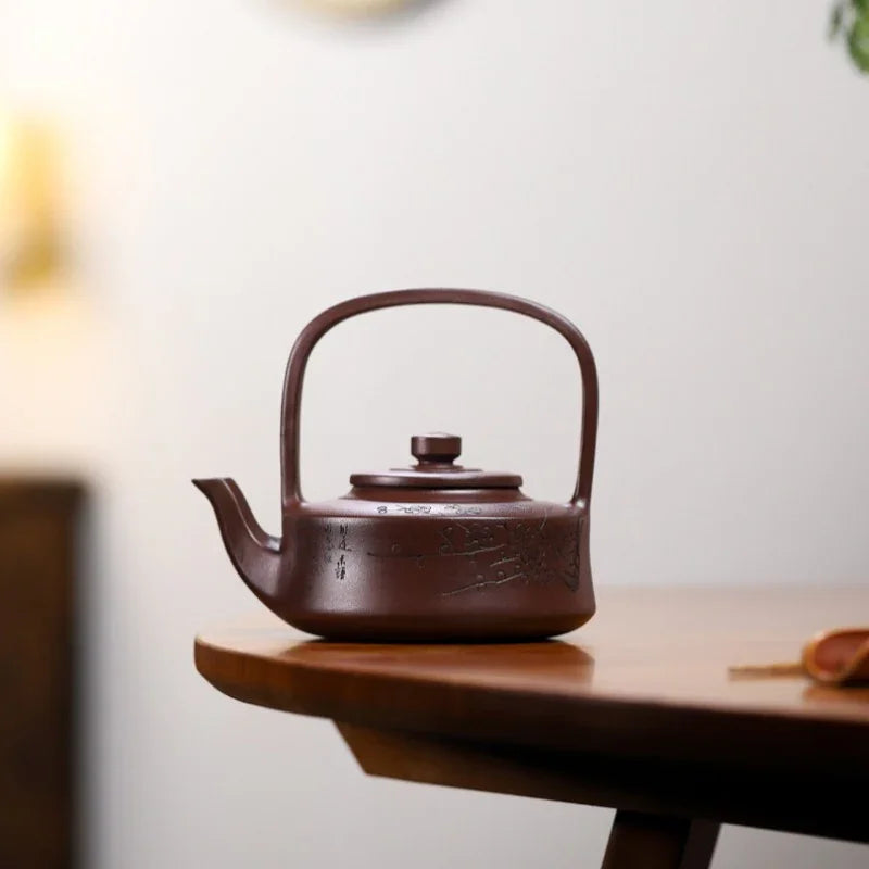 Yixing Zisha Teapot [Tibi Tiliang] (Zi Ni - 370ml) - YIQIN TEA HOUSE | yiqinteahouse.com | >300ml, teapot, teaware, zisha teapot