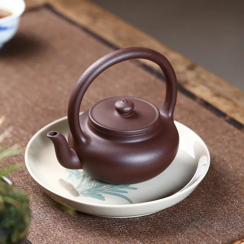 Yixing Zisha Teapot [Tiliang Pot] (Zi Ni - 250ml) - YIQIN TEA HOUSE | yiqinteahouse.com | 200-300ml, teapot, teaware, zisha teapot