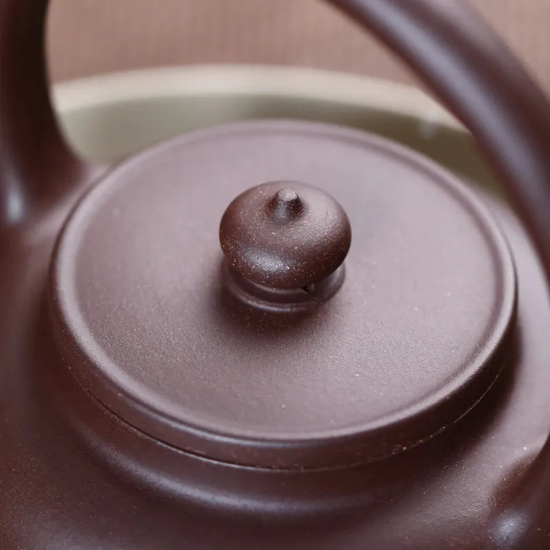 Yixing Zisha Teapot [Tiliang Pot] (Zi Ni - 250ml) - YIQIN TEA HOUSE | yiqinteahouse.com | 200-300ml, teapot, teaware, zisha teapot