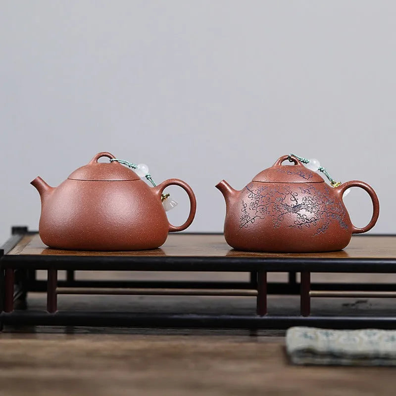 Yixing Zisha Teapot [Wendan] (Jiang Po Ni - 140ml) - YIQIN TEA HOUSE | yiqinteahouse.com | <200ml, teapot, teaware, zisha teapot