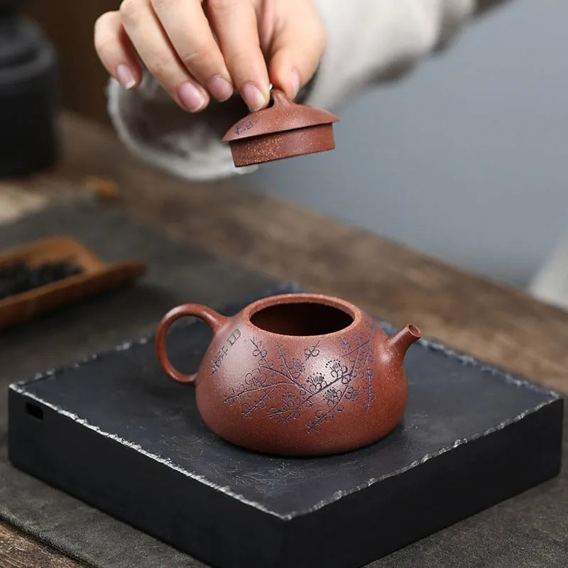 Yixing Zisha Teapot [Wendan] (Jiang Po Ni - 140ml) - YIQIN TEA HOUSE | yiqinteahouse.com | <200ml, teapot, teaware, zisha teapot