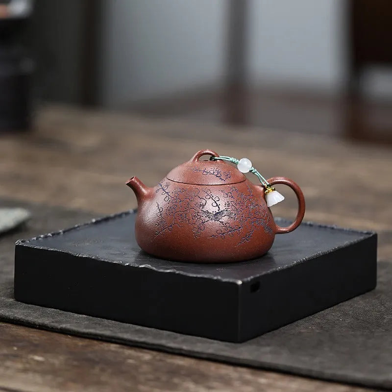 Yixing Zisha Teapot [Wendan] (Jiang Po Ni - 140ml) - YIQIN TEA HOUSE | yiqinteahouse.com | <200ml, teapot, teaware, zisha teapot