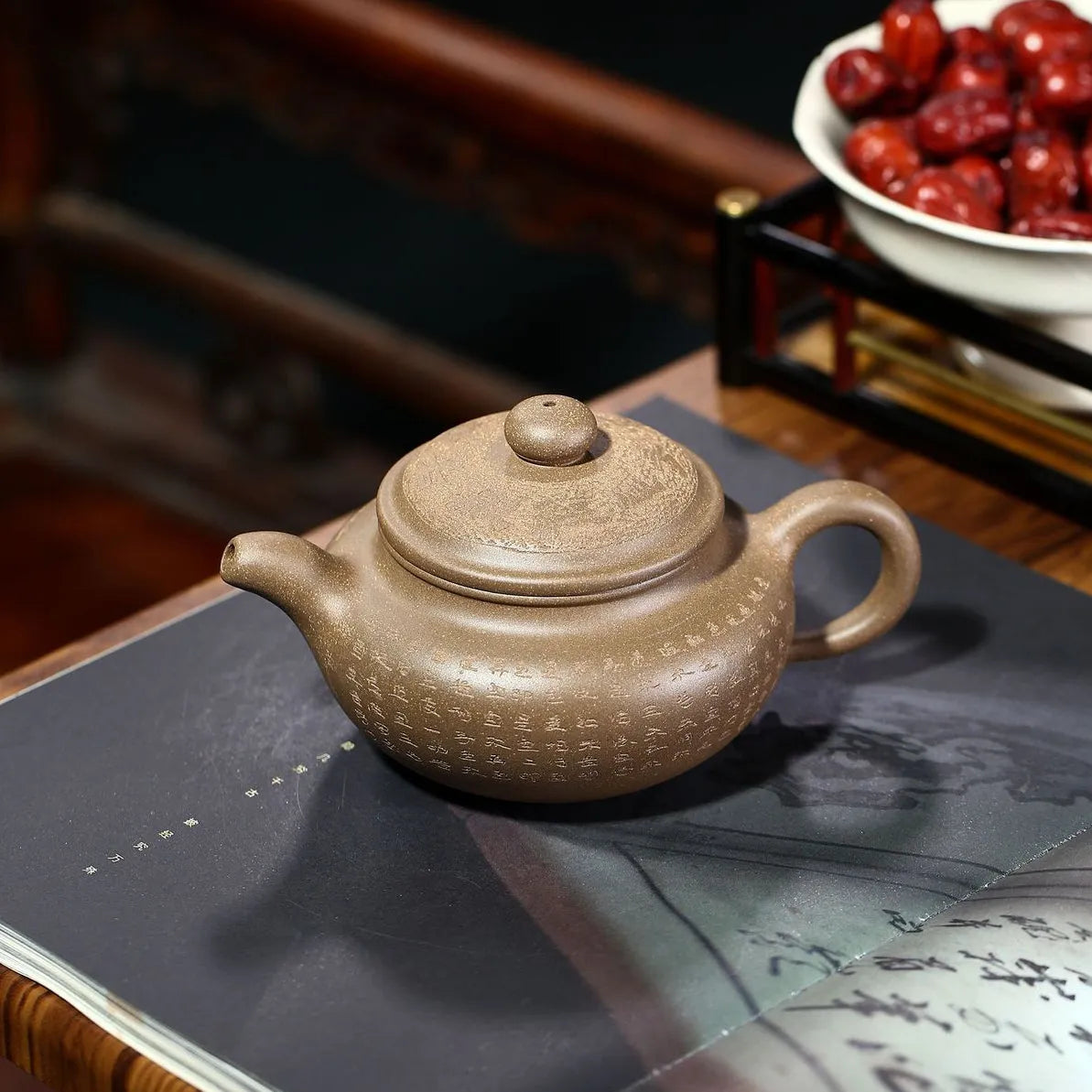 Yixing Zisha Teapot [Xinjing Fanggu] (Duan Ni - 280ml) - YIQIN TEA HOUSE | yiqinteahouse.com | 200-300ml, new arrival, teapot, teaware, zisha teapot