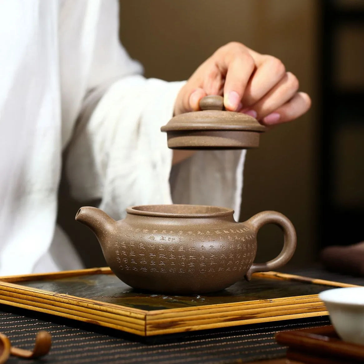 Yixing Zisha Teapot [Xinjing Fanggu] (Duan Ni - 280ml) - YIQIN TEA HOUSE | yiqinteahouse.com | 200-300ml, new arrival, teapot, teaware, zisha teapot