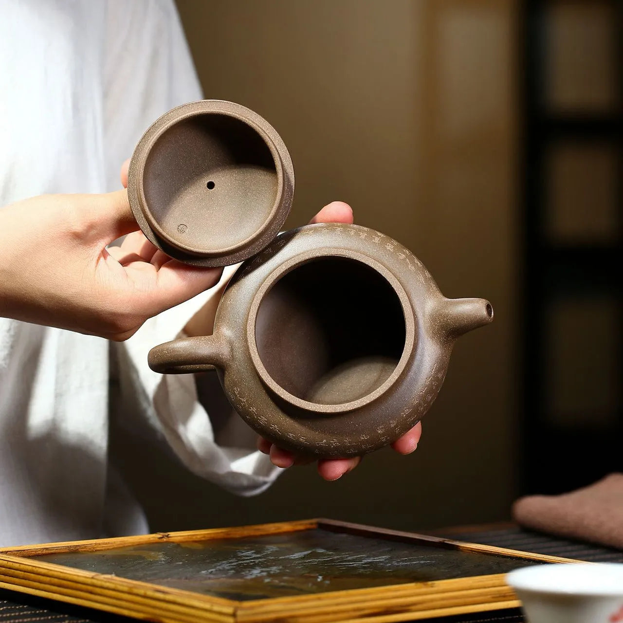 Yixing Zisha Teapot [Xinjing Fanggu] (Duan Ni - 280ml) - YIQIN TEA HOUSE | yiqinteahouse.com | 200-300ml, new arrival, teapot, teaware, zisha teapot