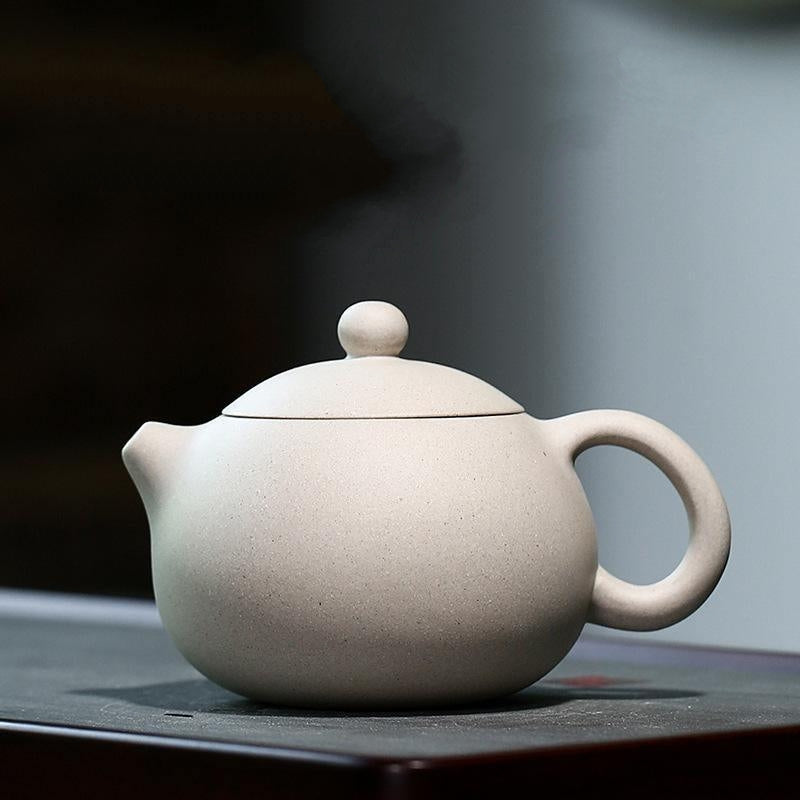 Yixing Zisha Teapot [Xishi Pot] (Bai Duan Ni - 280ml) - YIQIN TEA HOUSE | yiqinteahouse.com | 200-300ml, teapot, teaware, zisha teapot