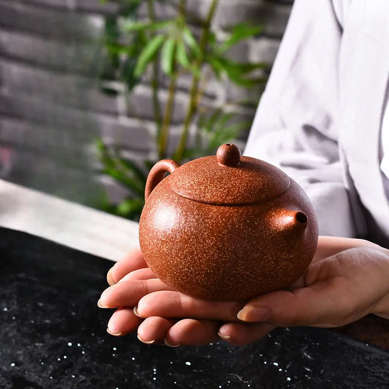 Yixing Zisha Teapot [Xishi Pot] (Long Xue Sha - 230ml) - YIQIN TEA HOUSE | yiqinteahouse.com | 200-300ml, teapot, teaware, zisha teapot