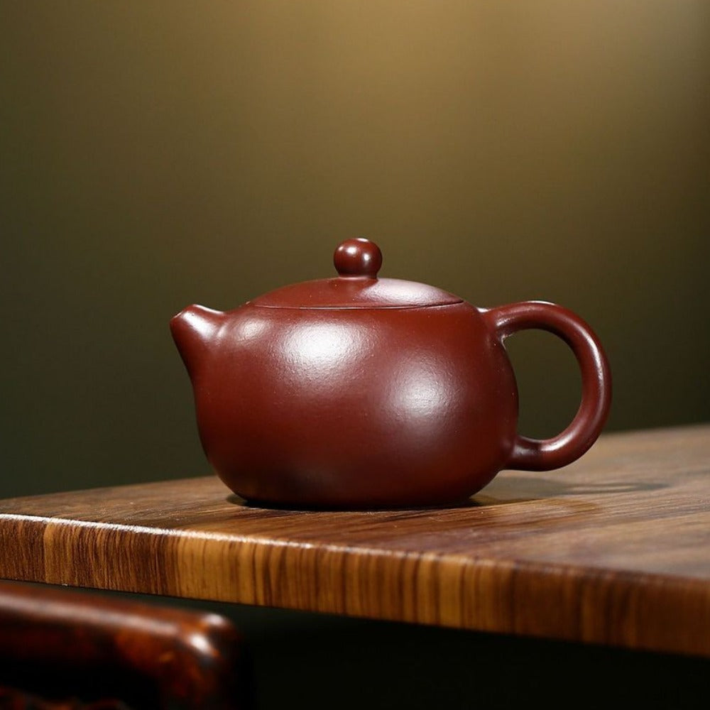 Yixing Zisha Teapot [Xishi Pot] (Zi Zhu Ni - 160/200/240/300/390ml) - YIQIN TEA HOUSE | yiqinteahouse.com | >300ml, teapot, teaware, zisha teapot