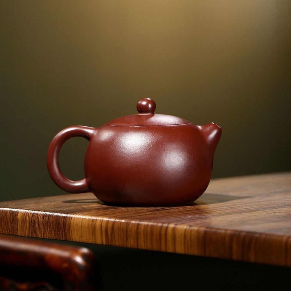 Yixing Zisha Teapot [Xishi Pot] (Zi Zhu Ni - 160/200/240/300/390ml) - YIQIN TEA HOUSE | yiqinteahouse.com | >300ml, teapot, teaware, zisha teapot