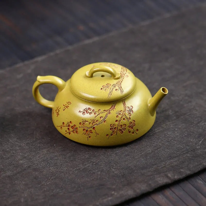 Yixing Zisha Teapot [Xun Mei] (Huangjin Duan Ni - 150ml) - YIQIN TEA HOUSE | yiqinteahouse.com | <200ml, teapot, teaware, zisha teapot